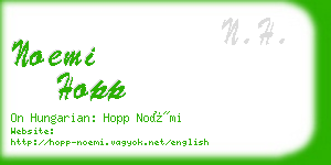 noemi hopp business card